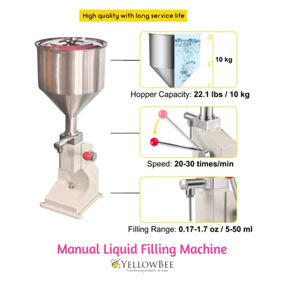 Manual Liquid Filling Machine (Stainless Steel)