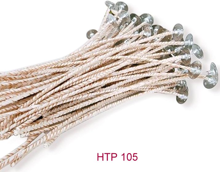 HTP 105 Pre-tabbed Candle Wick (8")