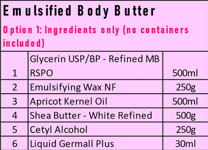 Starter Kit - Emulsified Body Butter