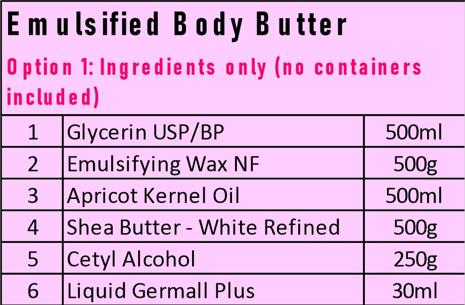 Starter Kit - Emulsified Body Butter