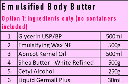 Starter Kit - Emulsified Body Butter