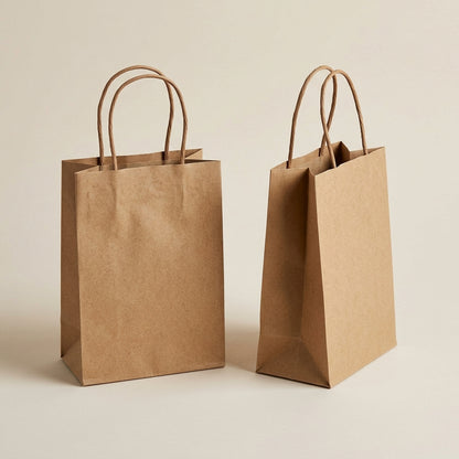 Kraft Paper Bag - Mini 5 1/4"(W) X 3 1/4"(D) X 8 3/8"(H)