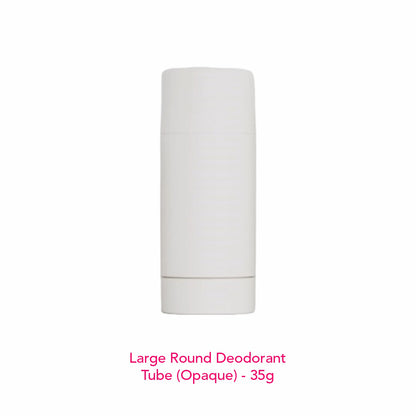 Large Round Deodorant Tube (Opaque) - 35g