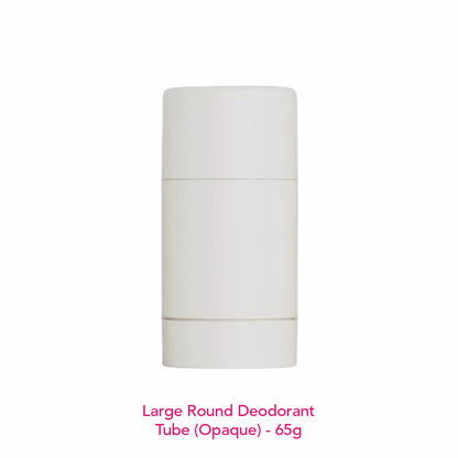 Large Round Deodorant Tube (Opaque) - 65g
