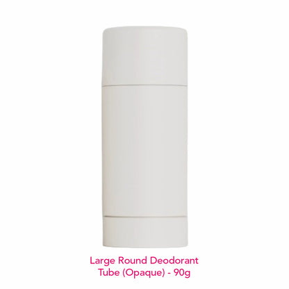Large Round Deodorant Tube (Opaque) - 90g