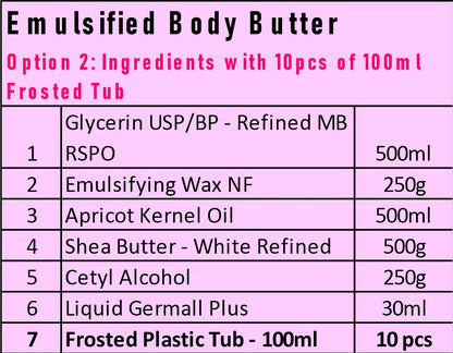 Starter Kit - Emulsified Body Butter