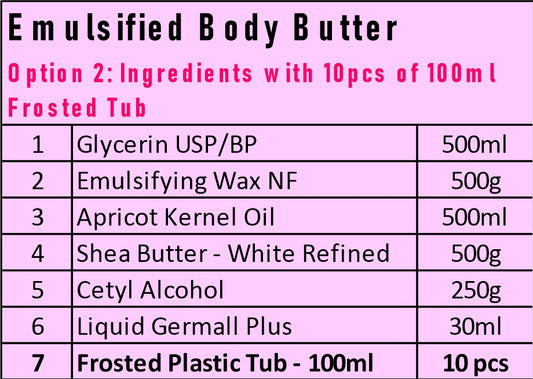 Starter Kit - Emulsified Body Butter