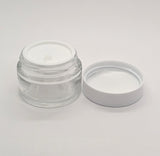 Clear Glass Jar (White Lid) - 30g / 1oz