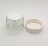 Clear Glass Jar (White Lid) - 50g / 1.8oz