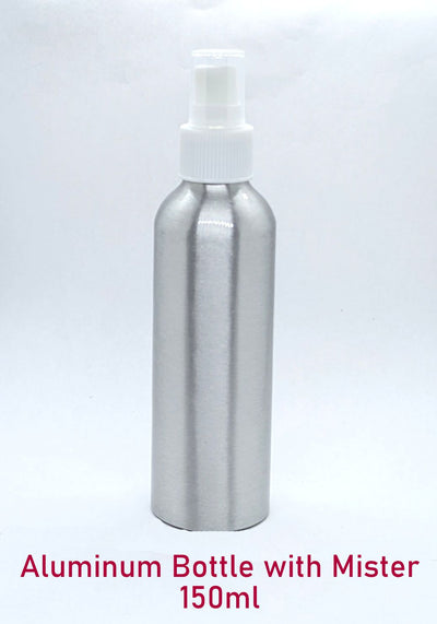 Aluminum Bottle with White Mister - 150ml