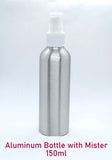 Aluminum Bottle with White Mister - 150ml