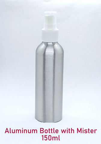 Aluminum Bottle with White Mister - 150ml