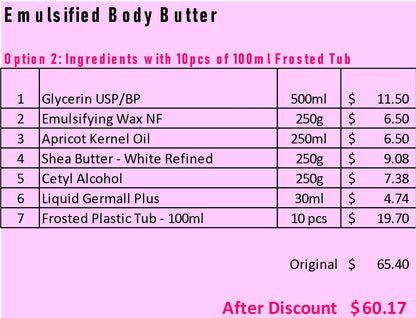 Starter Kit - Emulsified Body Butter
