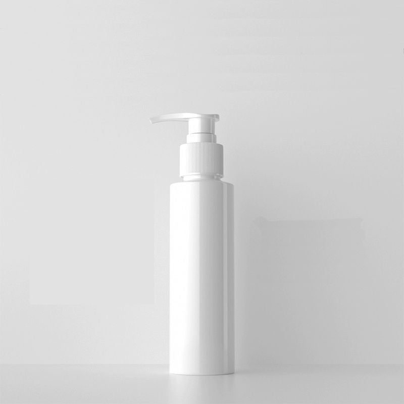 White Slim Bottle with White Pump - 100ml