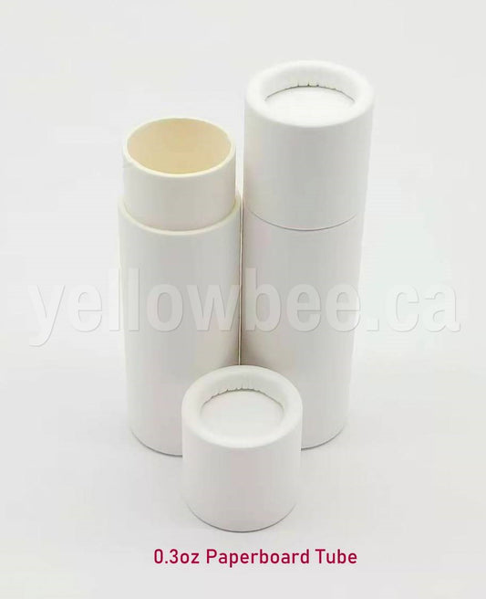 Paperboard Push Up Tube (White) - 0.3oz