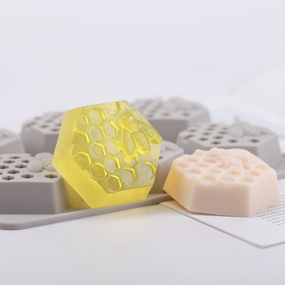 Soap Mould - 6 Cavity Honeycomb - SM-021