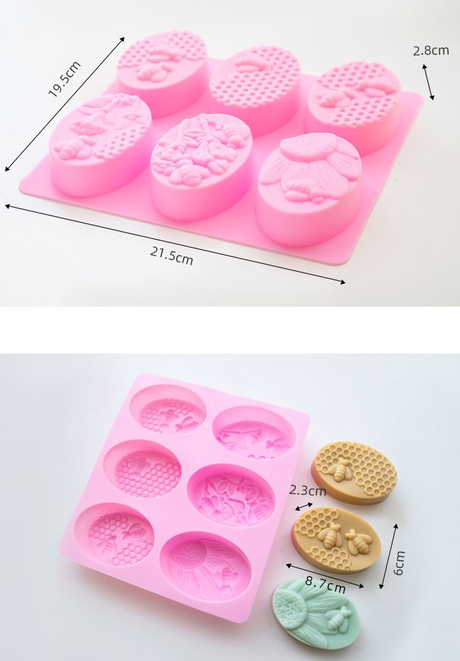 Soap Mould - 6 Cavity Bee Habitat - SM-023