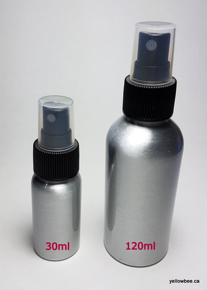 Aluminum Bottle with Black Mister - 30ml