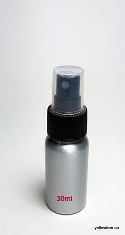 Aluminum Bottle with Black Mister - 30ml