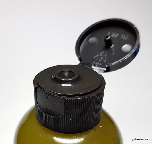 Black Flip Cap - 24/410