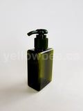 Rectangular Bottle with Dispensing Pump - Olive Green - 100ml