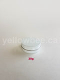 Metal Tin (White) with Screw Lid - 30g / 1.06oz