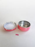 Metal Tin (Pink) with Screw Lid - 30g / 1.06oz