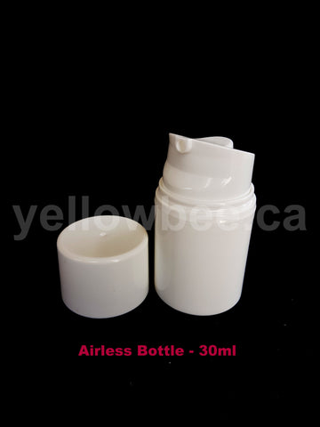 Airless Pump Bottle - White - 30ml / 1oz