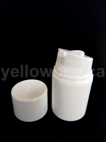 Airless Pump Bottle - White - 30ml / 1oz