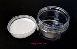 Clear PET Jar - Clear Lid - 150g / 5.29oz