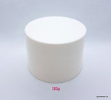 Hi-Gloss PP Plastic White Double Wall Jar - 120g