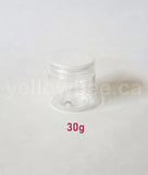 Clear PET Jar with Clear Lid - 30g