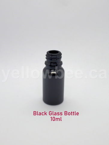 New Essential Oil Glass Bottle - Black - 10ml / 0.34oz