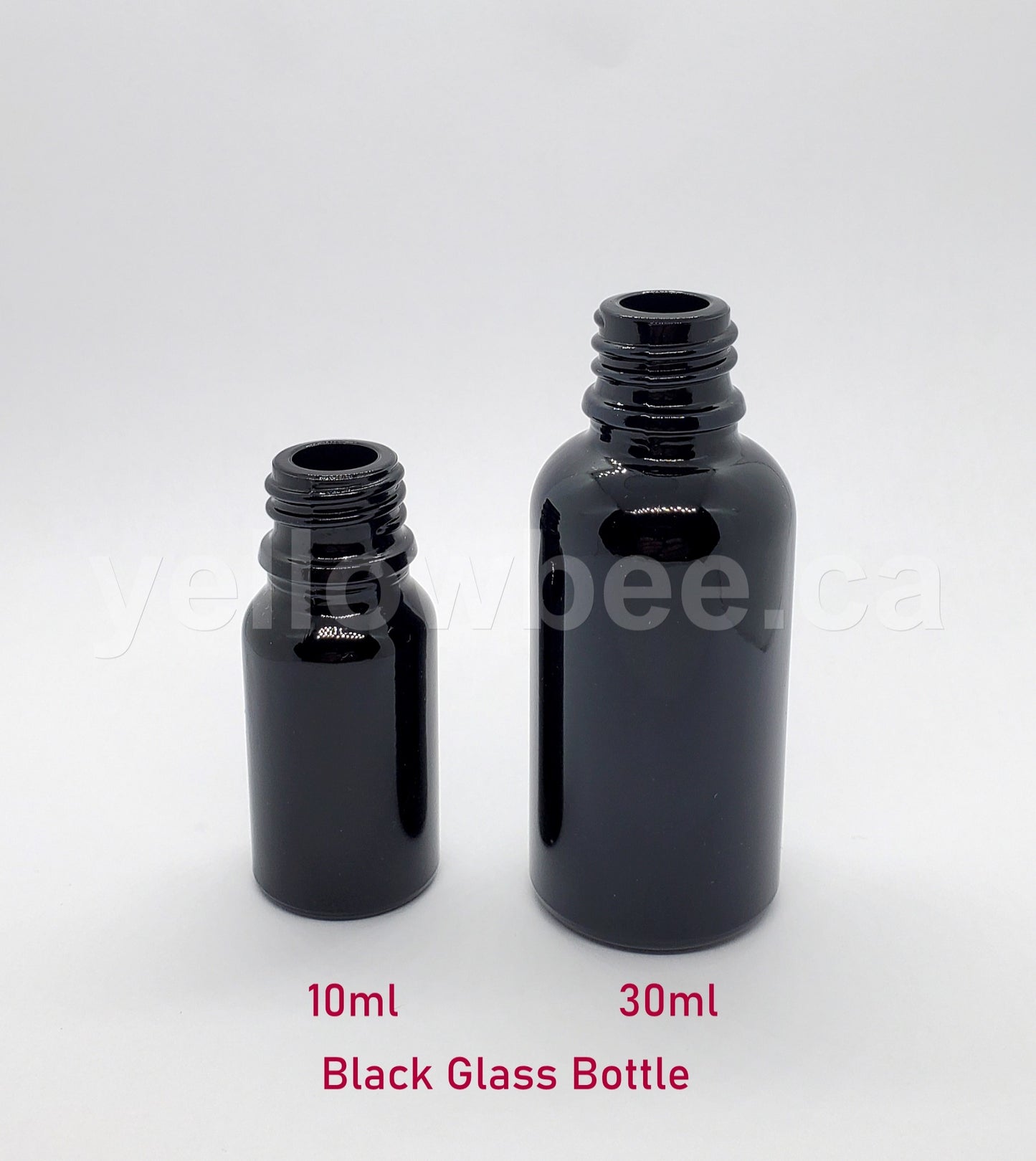 New Essential Oil Glass Bottle - Black - 10ml / 0.34oz