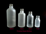 New Essential Oil Glass Bottle - Frosted Clear - 50ml / 1.69oz