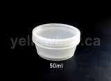 Frosted Plastic Tub - 50ml / 1.7oz