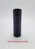 Paperboard Push Up Tube (Matte Black) - 0.3oz