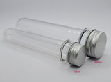 Clear Cosmetic Storage Tube with Aluminum Lid - 40ml