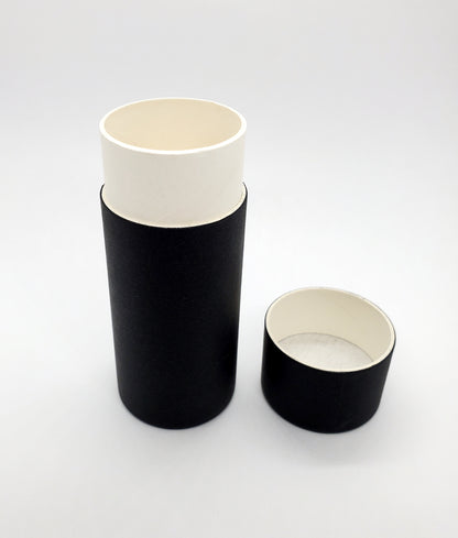 Paperboard Push Up Tube (Matte Black) - 2 oz