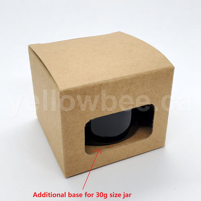 Kraft Glass Jar Box - 30g (Pack of 20pcs)