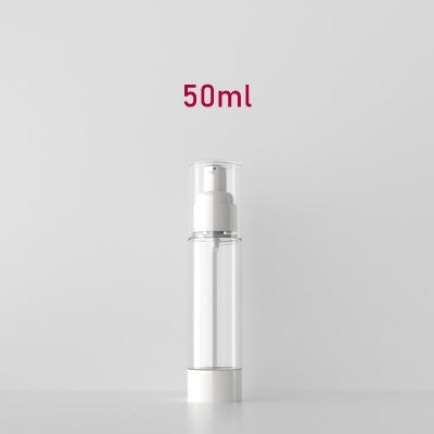 Clear Airless PUMP Bottle - 50ml / 1.67oz (Reusable)