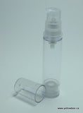 Airless Pump Bottle - Clear - 10ml / 0.34oz (Reusable)