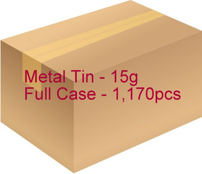 Metal Tin with Screw Lid - 15g / 0.53oz (Full case of 1,170 pcs)