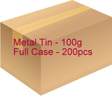 Metal Tin with Screw Lid - 100g / 3.53oz (Full Case of 200pcs)