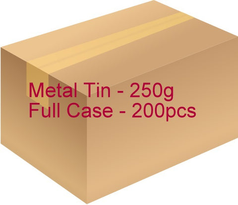 Metal Tin with Screw Lid - 250g / 8.82oz (Full Case of 200pcs)