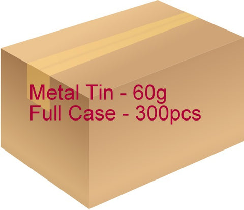 Metal Tin with Screw Lid - 60g / 2.12oz (Full Case of 300pcs)