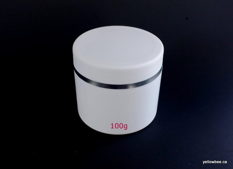 Double Wall Plastic Jar with Silver Trim - 100g