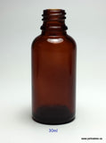 New Essential Oil Glass Bottle - Amber - 30ml / 1oz