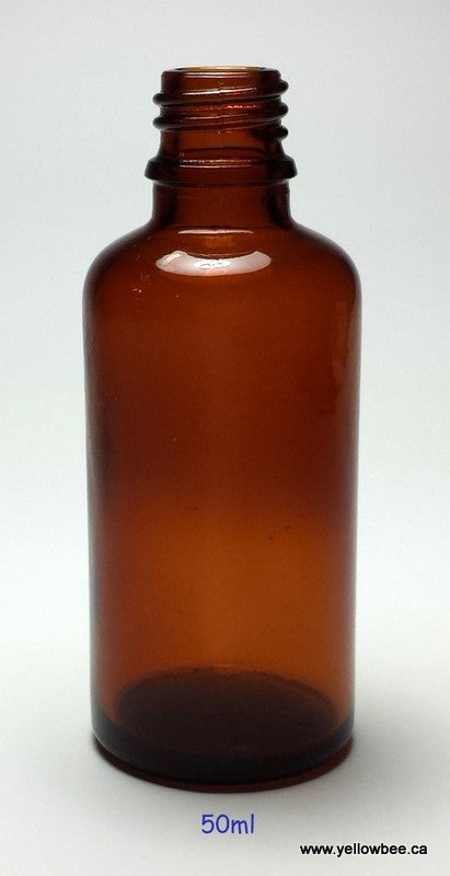 New Essential Oil Glass Bottle - Amber - 50ml / 1.69oz