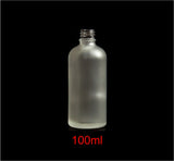 New Essential Oil Glass Bottle - Frosted Clear - 100ml / 3.34oz